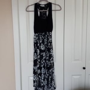 Cute flowery high low dress